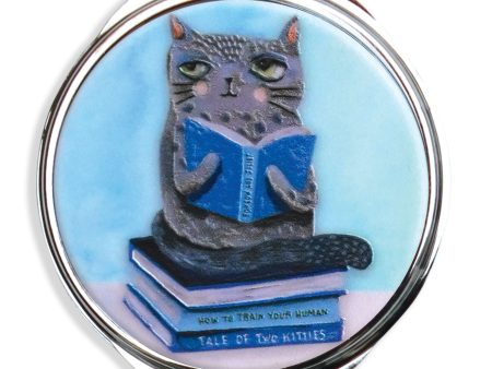 Cat & Books Pill Box Discount