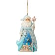 Santa with Starfish Cane Orn For Sale