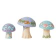 Mushrooms Set of 3 Figurines Cheap