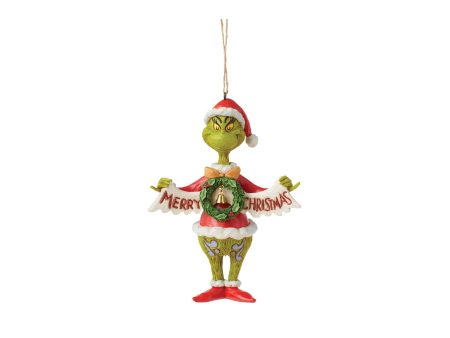 Grinch Holding Banner For Sale