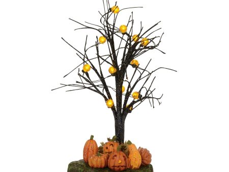 Lit Jack-O-Lantern Tree Online now