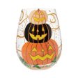 Hello Halloween Stemless Wine Hot on Sale