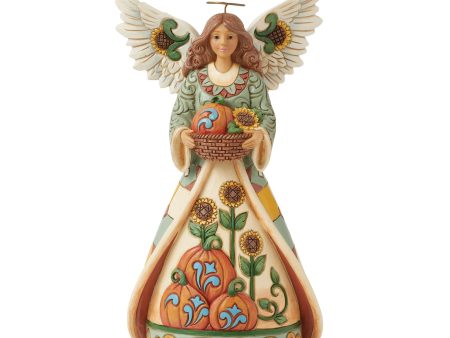 Angel with Sunflower Figurine For Sale