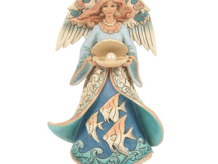 Angel Holding Shell Figurine Online Hot Sale