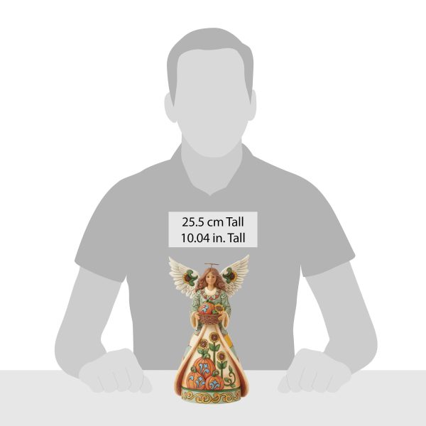 Angel with Sunflower Figurine For Sale