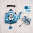 Kettle Blue Clock Sale