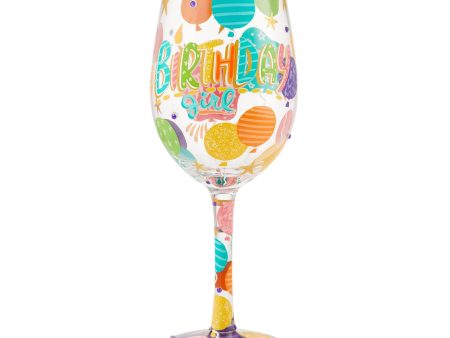 Birthday Girl Wine Glass Online now