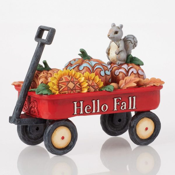 Harvest Wagon with Pumpkins Cheap