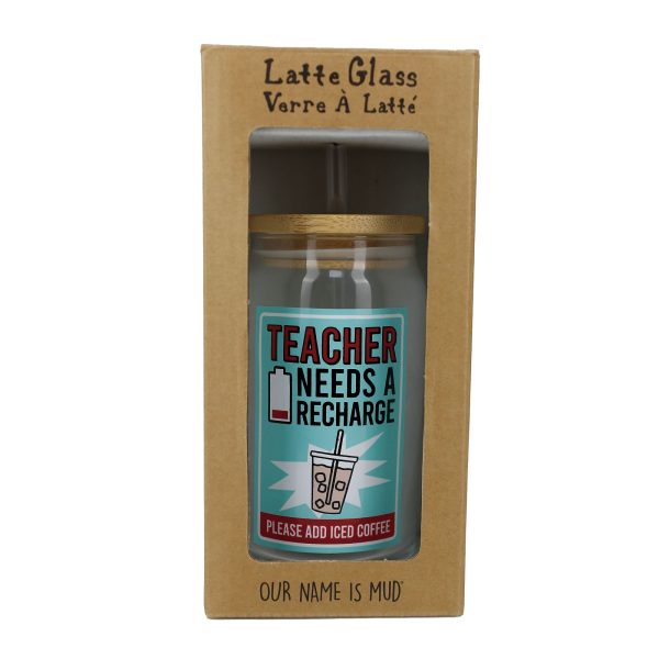 Teacher Latte Glass with Lid Supply