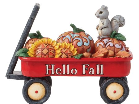 Harvest Wagon with Pumpkins Cheap