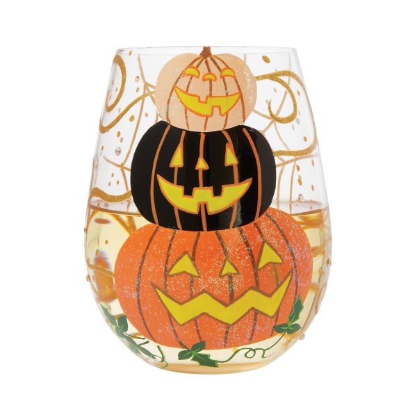 Hello Halloween Stemless Wine Hot on Sale