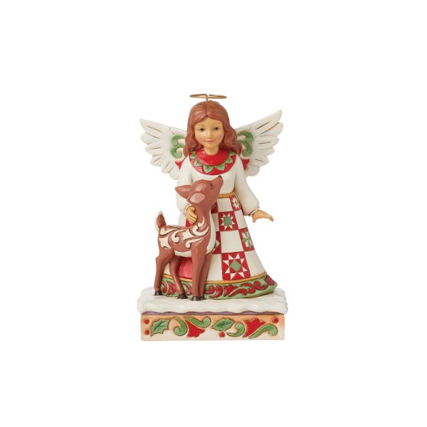 Angel with Deer Figurine Sale