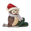 Mini Owl with Santa Hat Fig For Discount