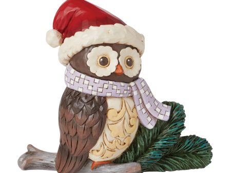 Mini Owl with Santa Hat Fig For Discount