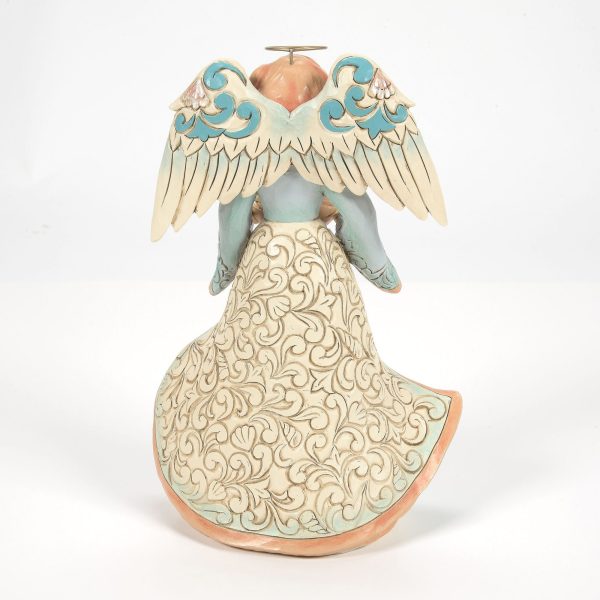 Angel Holding Shell Figurine Online Hot Sale