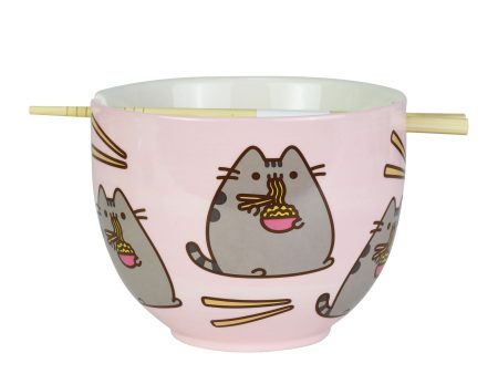 Pusheen Ramen Bowl  chopsticks Supply