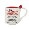 Teacher Mantra Sculpted Mug Sale