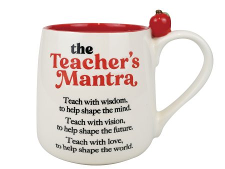 Teacher Mantra Sculpted Mug Sale