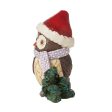 Mini Owl with Santa Hat Fig For Discount