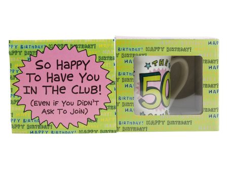 50th Birthday Club Mug Gift Online