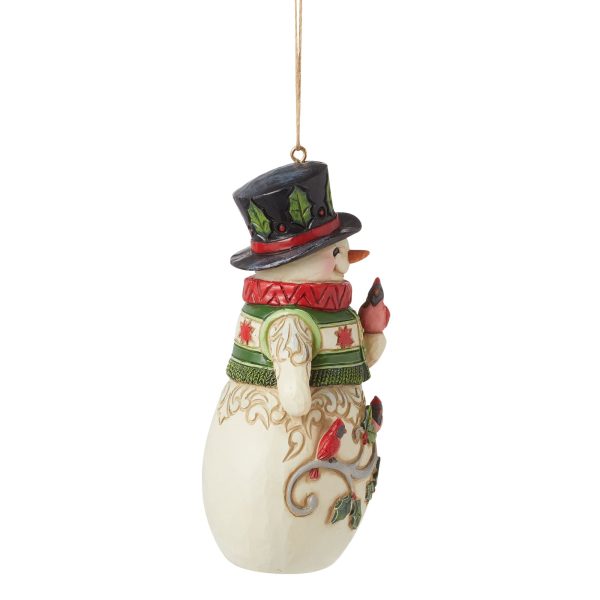 Snowman with Cardinal Orn For Discount