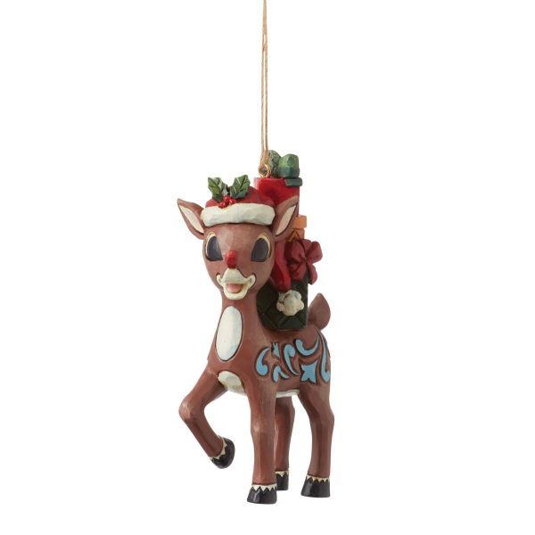 Rudolph with Stacked Presents Online