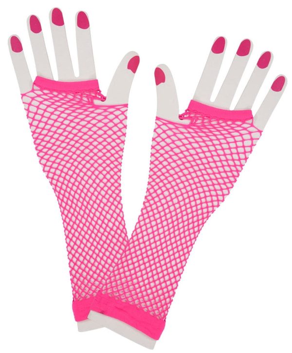 Neon Mesh Netzhandschuhe pink Online Sale