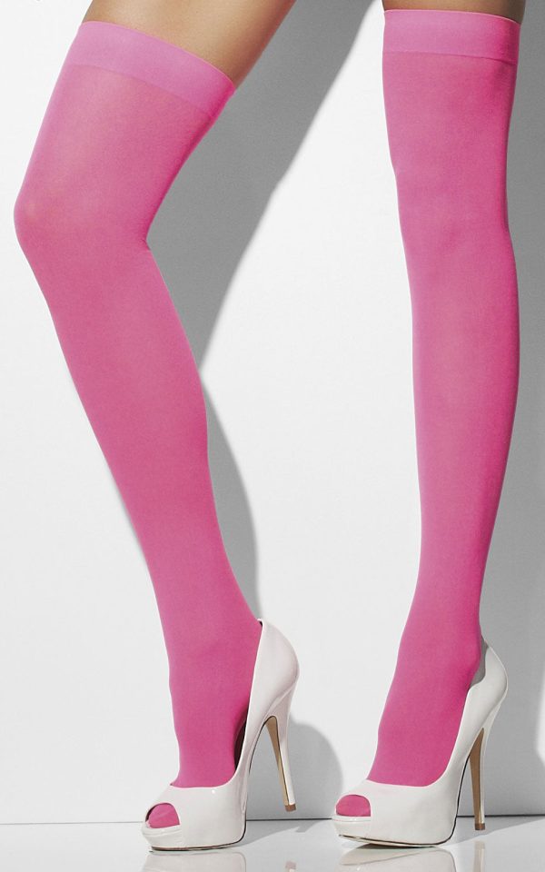 Neon Overknees pink Hot on Sale