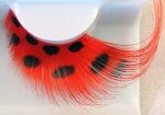 Schwungvolle Feder Wimpern rot on Sale