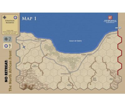 No Retreat 2: The North African Front, Mounted Maps Hot on Sale