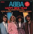 ABBA - HAPPY NEW YEAR - LIMITED CLEAR WITH BLUE SPLATTER COLORED VINYL For Sale