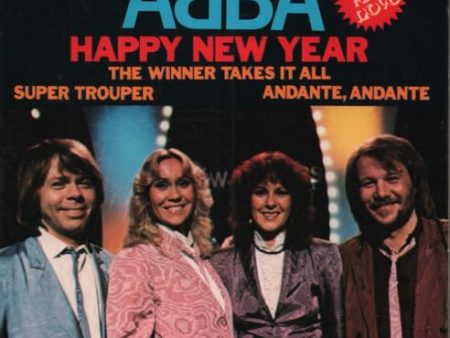 ABBA - HAPPY NEW YEAR - LIMITED CLEAR WITH BLUE SPLATTER COLORED VINYL For Sale