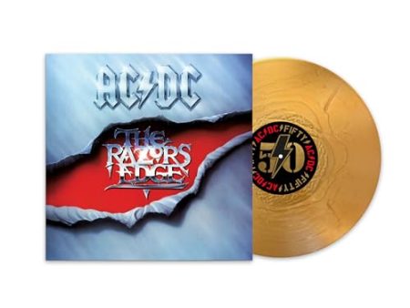 AC DC - THE RAZORS EDGE (50TH ANNIVERSARY GOLD COLOR VINYL) Cheap